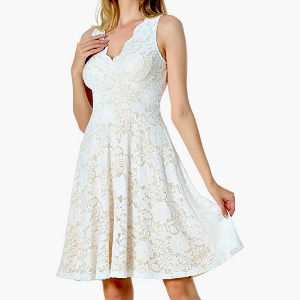 LIKE NEW White dress for brides